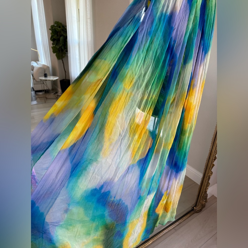 Vineet Bahl Blurred Sheer Mini Train Dress - Picture 14 of 14